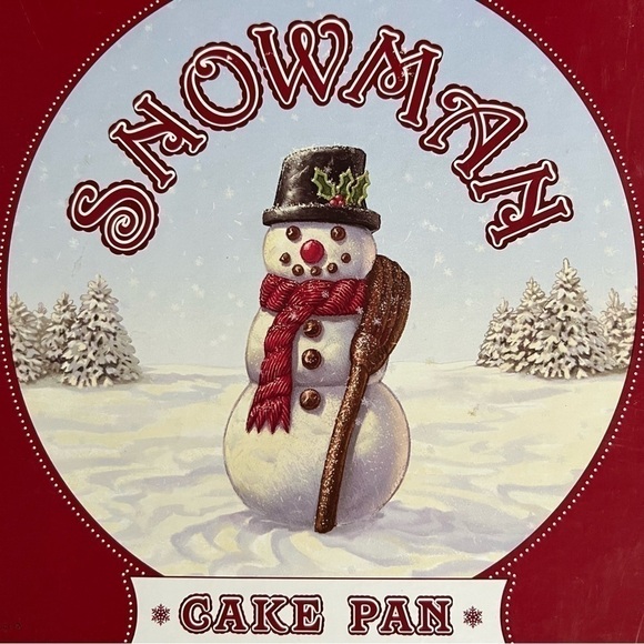 Williams Sonoma Snowman Cake Pan/Christmas Holiday Baking Mold/No Stick Aluminum - Picture 3 of 14